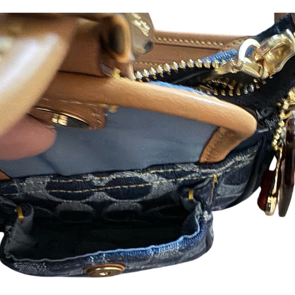 Blue and Tan Coach Ashton Designer Women's Bag NWT - Picture 8 of 10